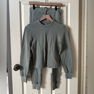 SKIMS Waffle Set in Mineral